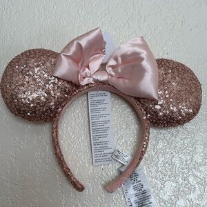 Pink sequin Disney ears
